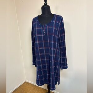 Plaid Long Sleeve Dress